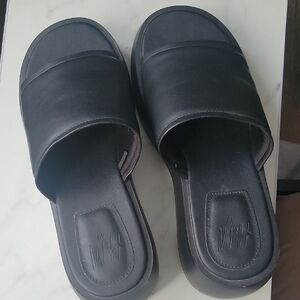 H&M Black Slide Sandals